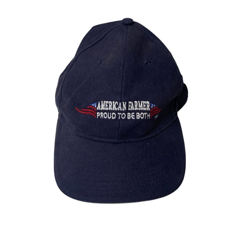 NWT Bayside American Farmer Navy Blue Made In USA Baseball Cap